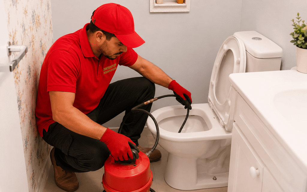 Serviço profissional para desentupir vasos sanitários em Sorocaba, com atendimento rápido, seguro e realizado por equipe especializada.